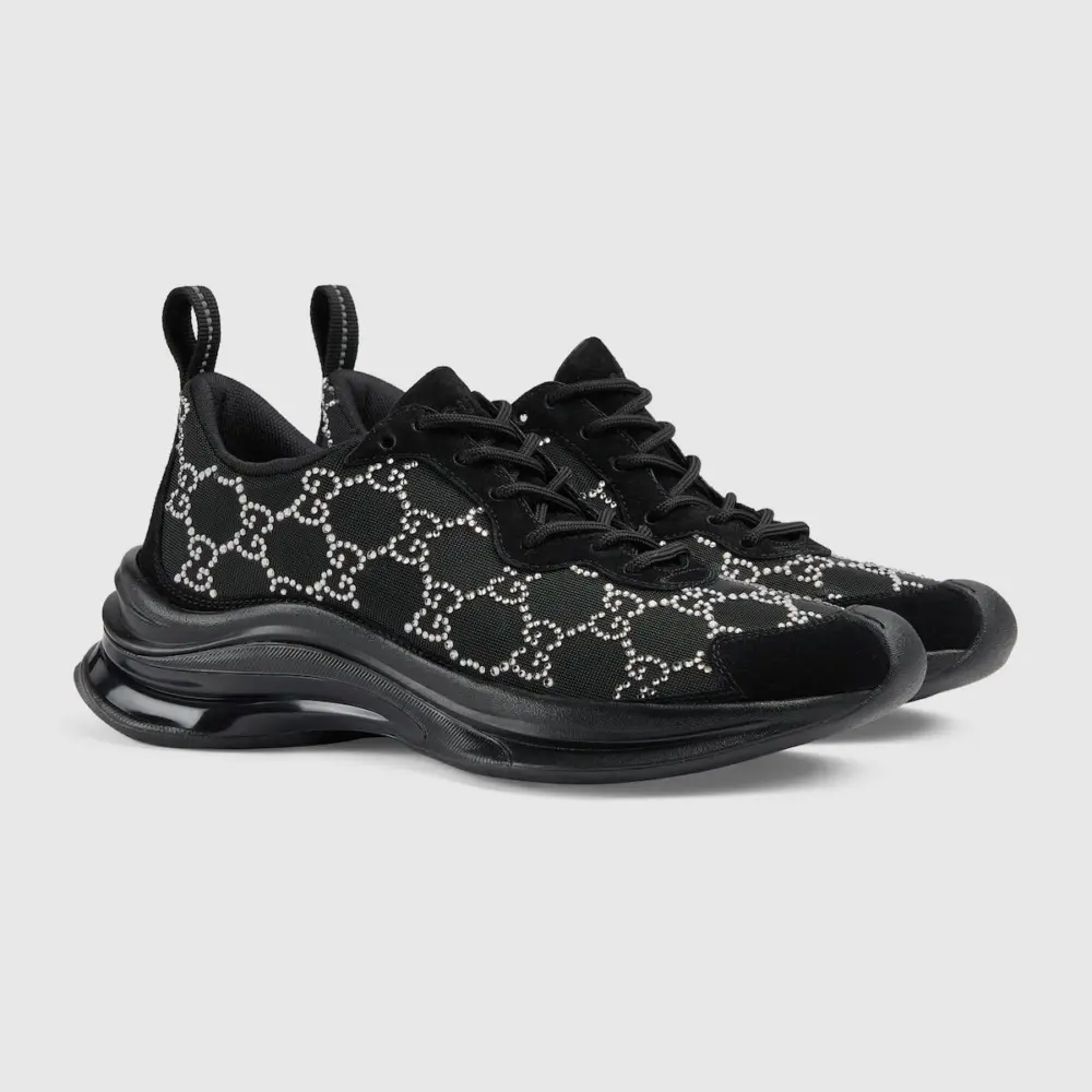 Giày Gucci Run GG Mesh Sneaker 'Black' 58088-FACG4-1099 - Ảnh 4