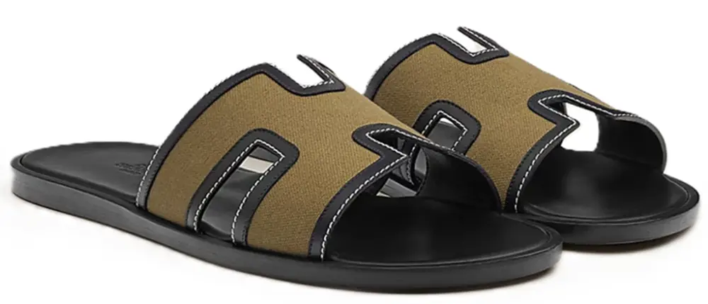 Dép Hermes Izmir Sandal 'Olive Green' H221825ZHKN410