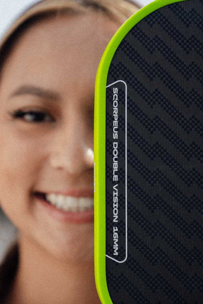 Vợt Pickleball Joola Scorpeus Double Vision 16mm 'Green' - Ảnh 3