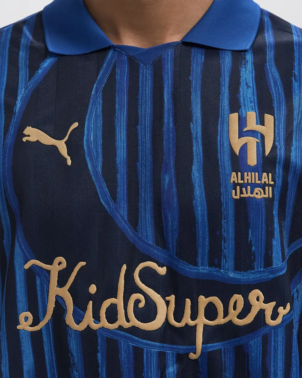 Alternative view of Áo Pumax KIDSUPER Al Hilal SFC LS RETRO 'BLUE' 606849-14