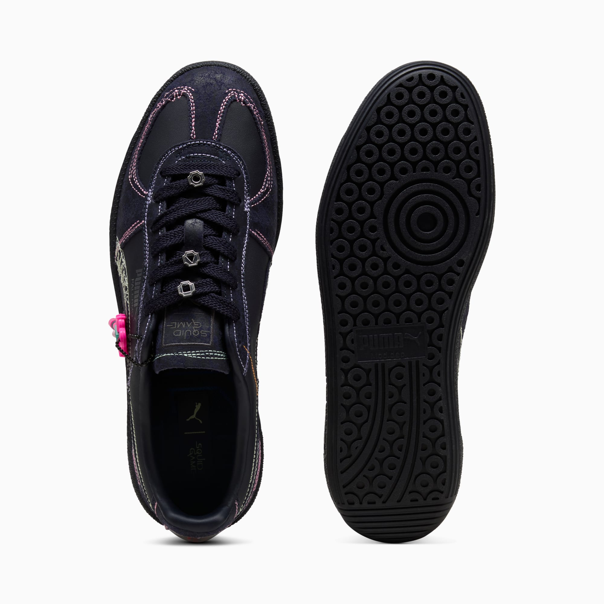 Alternative view of Giày PUMA x SQUID GAME Palermo 'Navy-Bright Melon' 403859-01