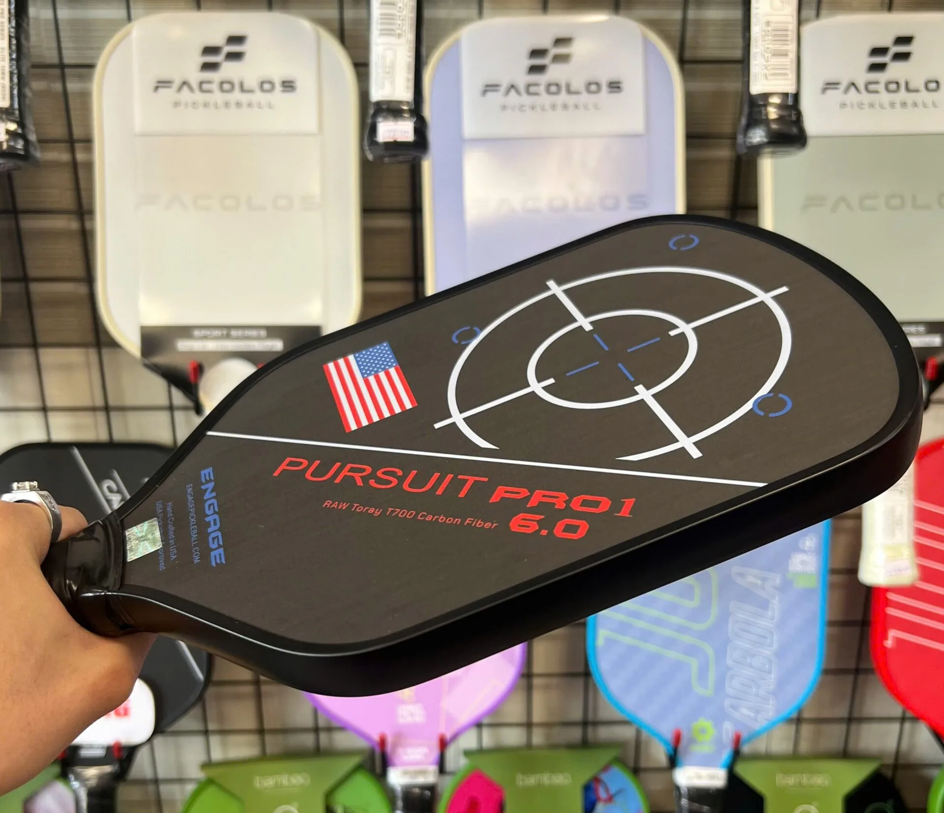 Vợt Pickleball Engage New Pursuit Pro1 6.0 16mm 'Black' - Ảnh 4