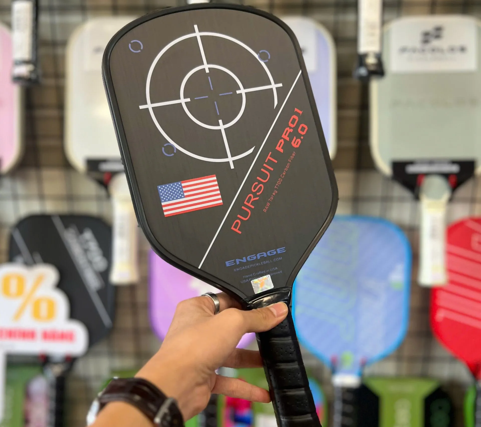 Alternative view of Vợt Pickleball Engage New Pursuit Pro1 6.0 16mm 'Black'