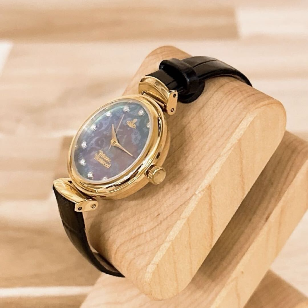 Đồng Hồ Vivienne Westwood Hampton 'Mother of Pearl' VV128GDBK - Ảnh 5