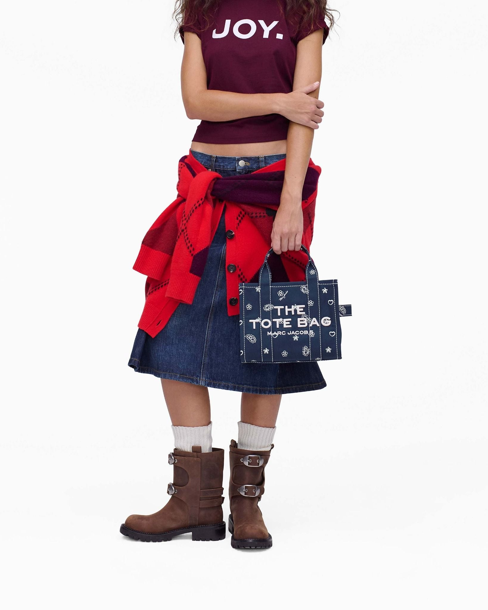Túi Marc Jacobs Bandana Small Tote Bag 'Navy' 2R5HTT004H02-411 - Ảnh 5