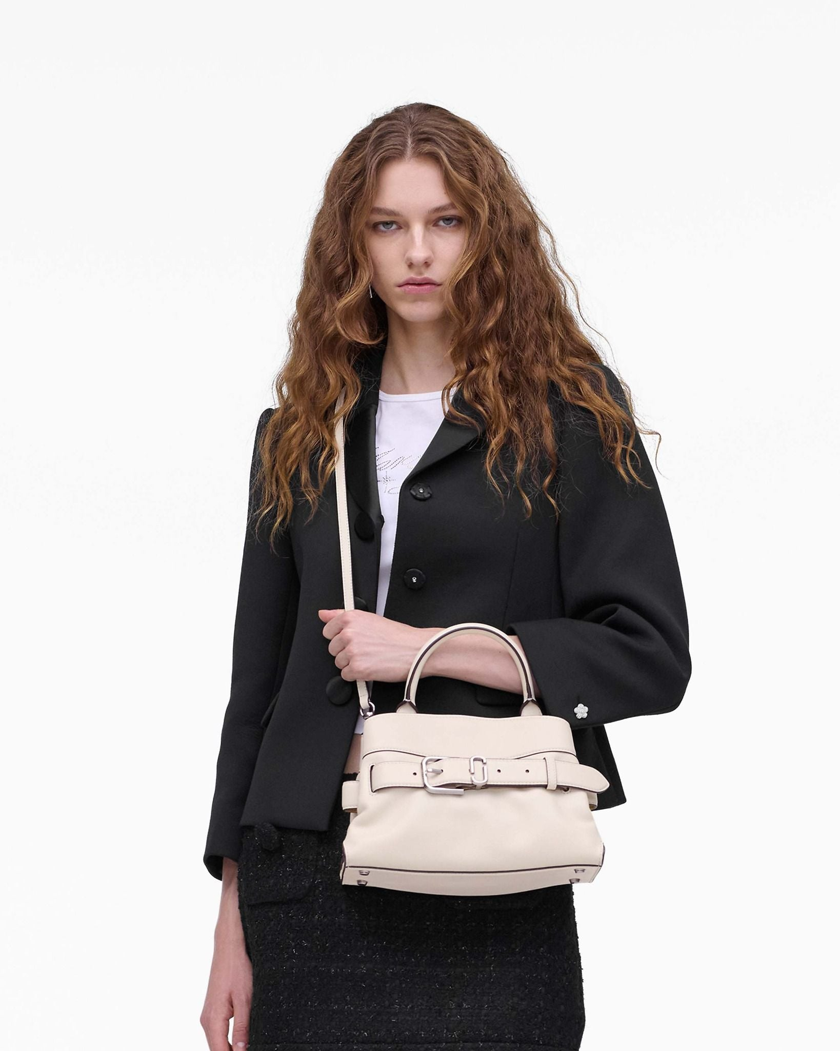Túi Marc Jacobs Dakota Small Satchel 'White' 2R5HSC012H01-123 - Ảnh 3