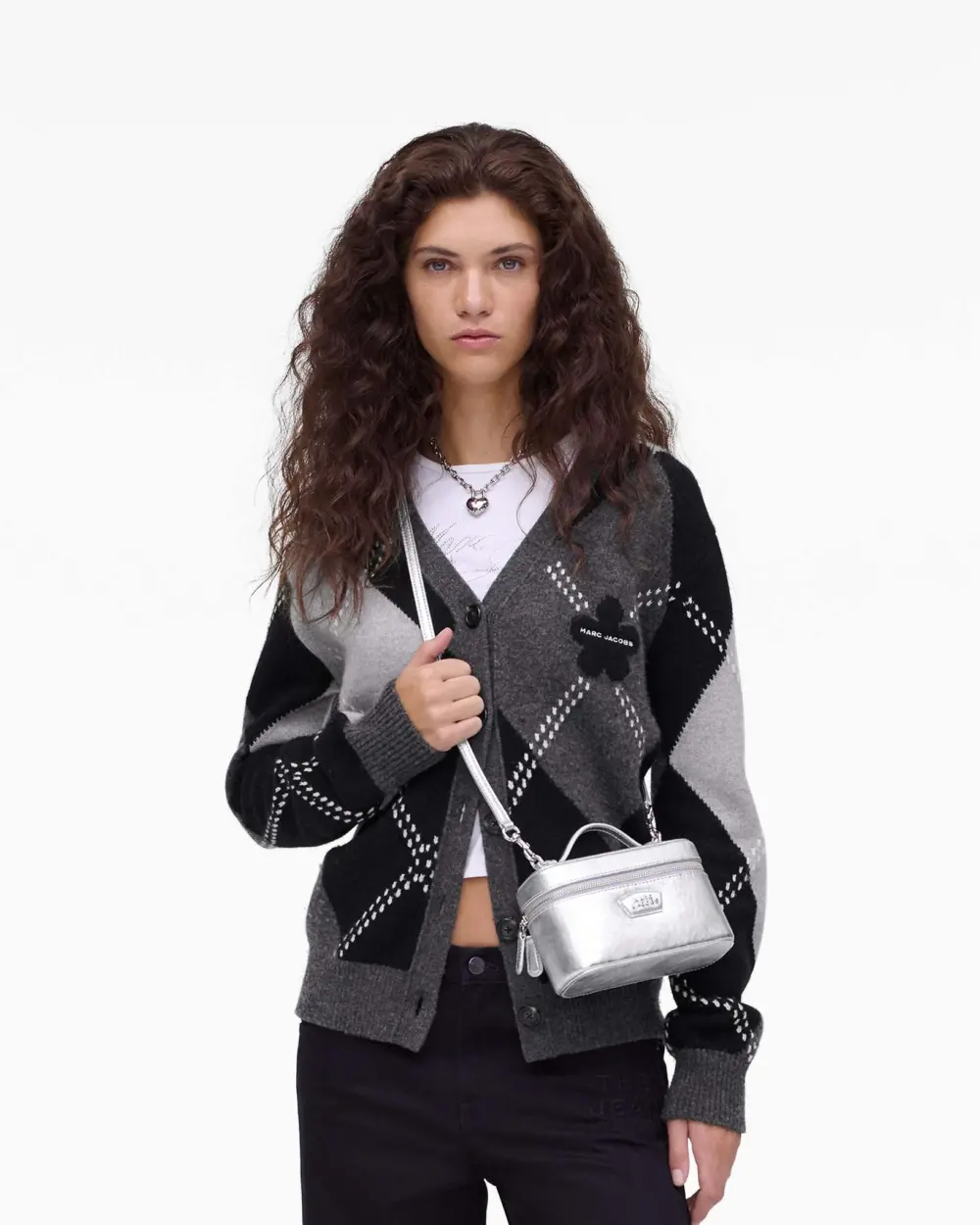 Túi Marc Jacobs Everyday Vanity Bag 'Silver' 2R5HCR019H01-040 - Ảnh 4