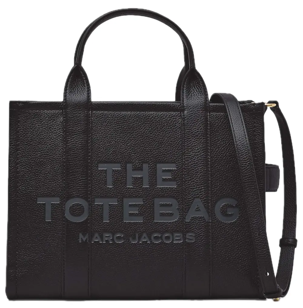Túi Marc Jacobs Leather Medium Tote Bag 'Black' H004L01PF21-001