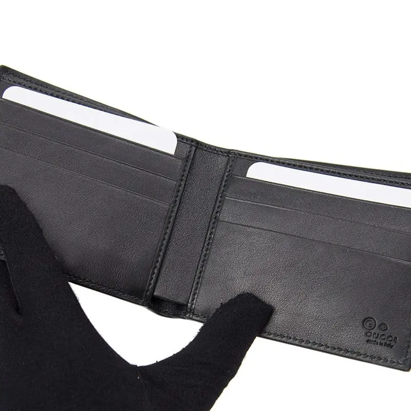 Alternative view of Ví Gucci Wallets Short Fold Wallet ‘Black’ 260987-BMJ1N-1000