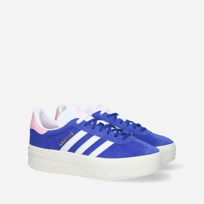 Giày Adidas Gazelle Bold ‘Lucid Blue Pink’ HQ6894 - Ảnh 4