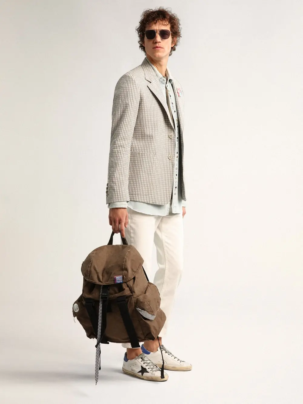 Giày Golden Goose Super-Star 'Blue Heel' GMF00101-F002719-10648 - Ảnh 5