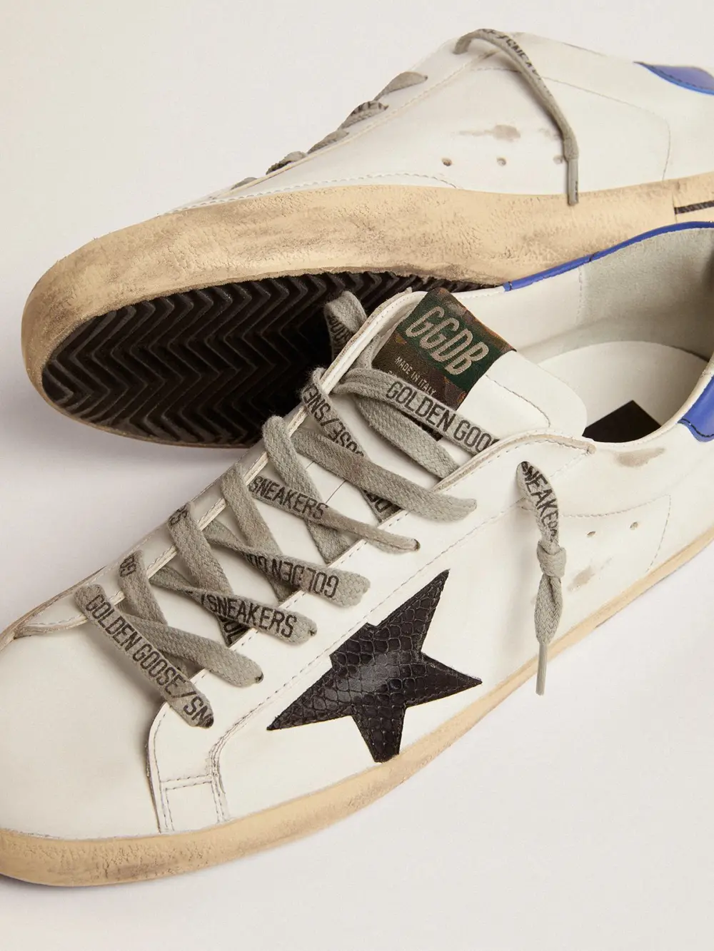 Giày Golden Goose Super-Star 'Blue Heel' GMF00101-F002719-10648 - Ảnh 3