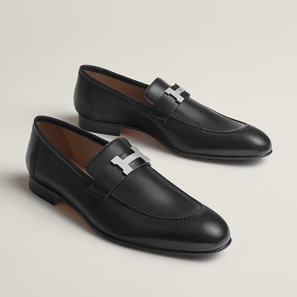 Giày Hermes Paris Loafer ‘Black’ H172368ZA02390 - Ảnh 5