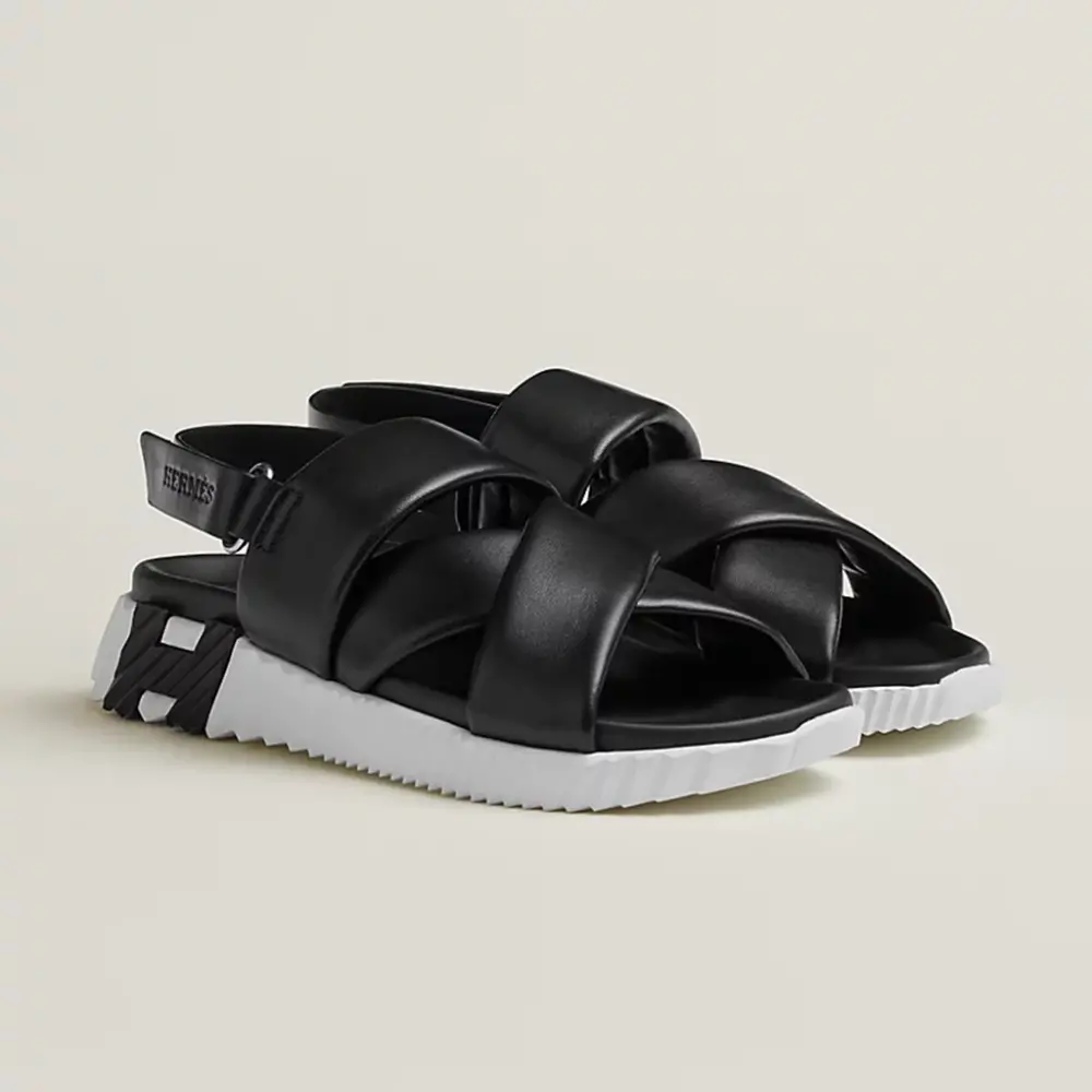 Dép Hermes Electric Sandal ‘Black’ H222160Z-02350 - Ảnh 3