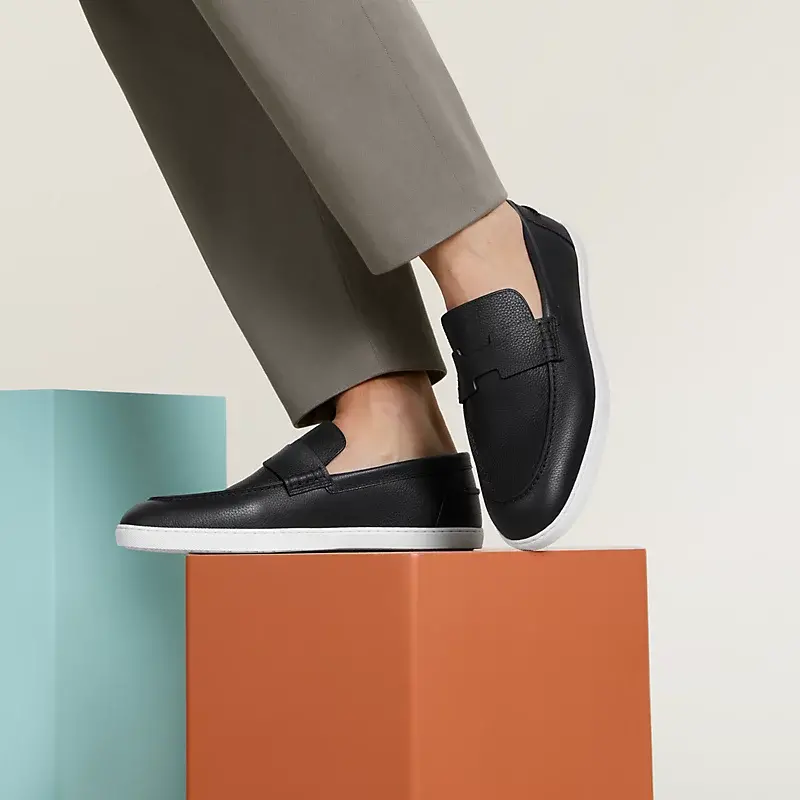 Giày Hermes Job Loafer ‘Black’ H251874ZA01420 - Ảnh 4