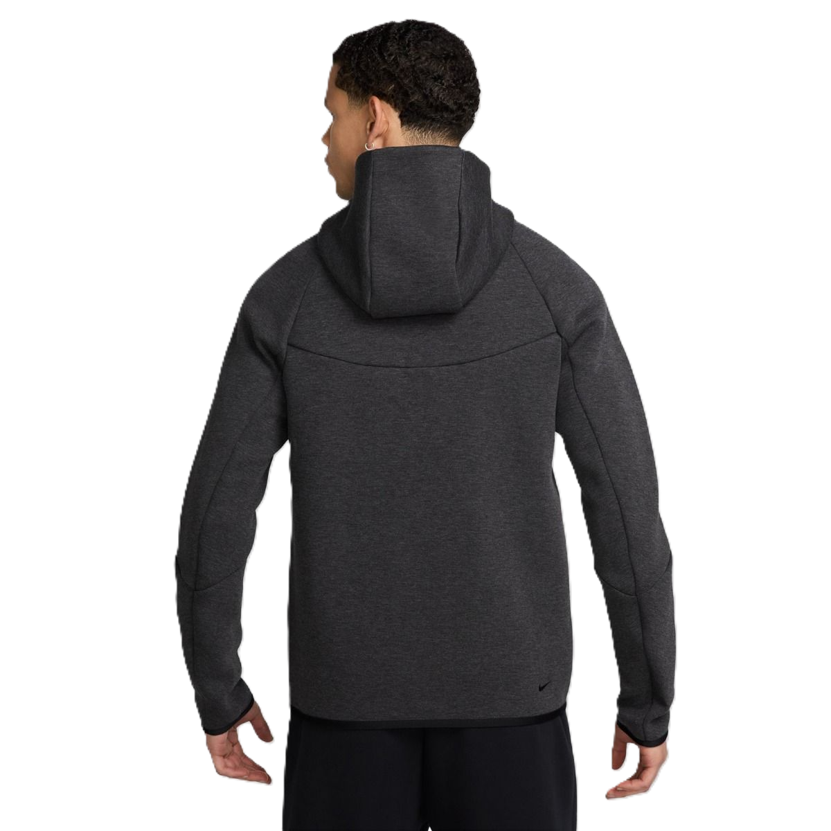 Áo Nike Tech Fleece Windrunner Jacket ‘Black Heather’ HV0949-032 - Ảnh 4