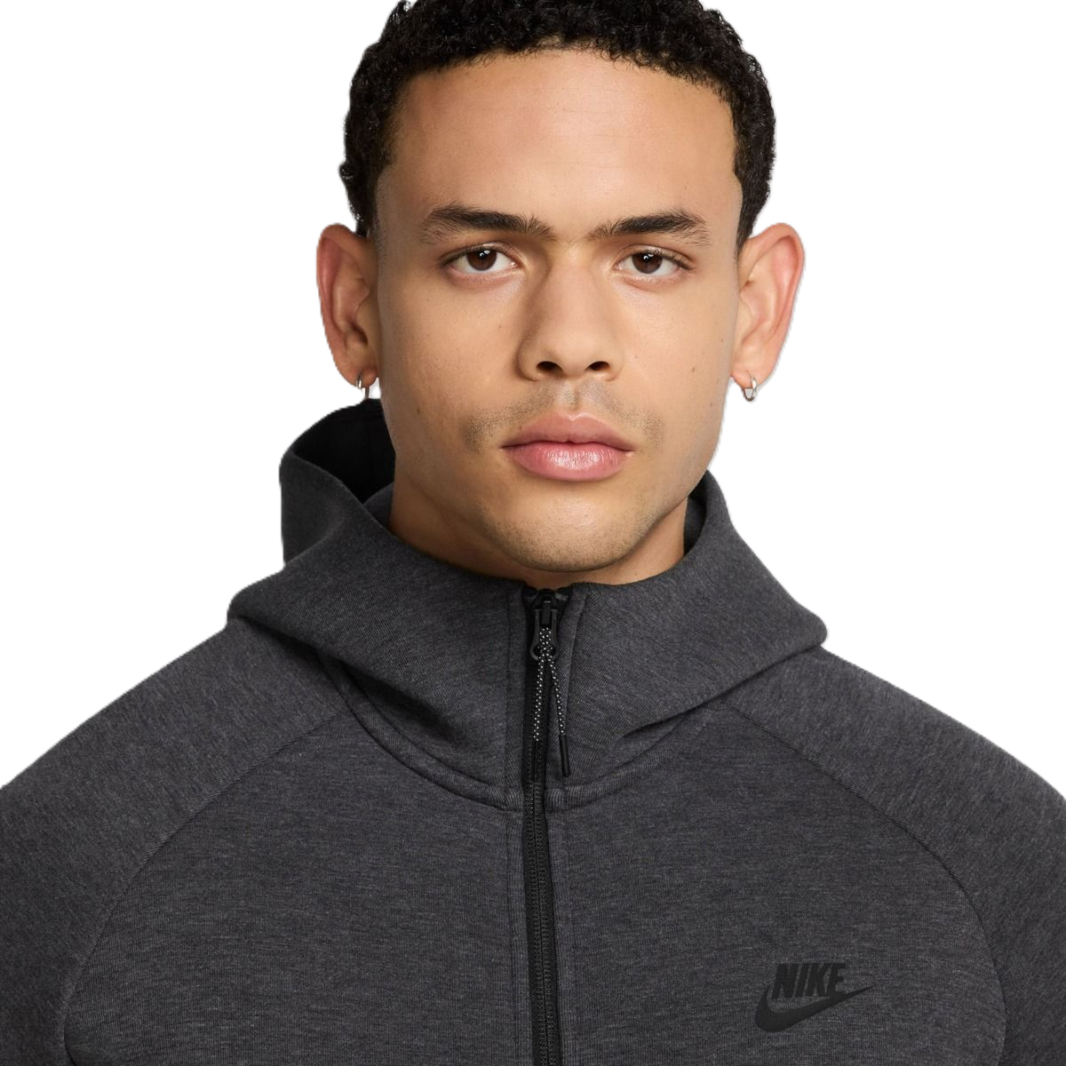 Áo Nike Tech Fleece Windrunner Jacket ‘Black Heather’ HV0949-032 - Ảnh 3