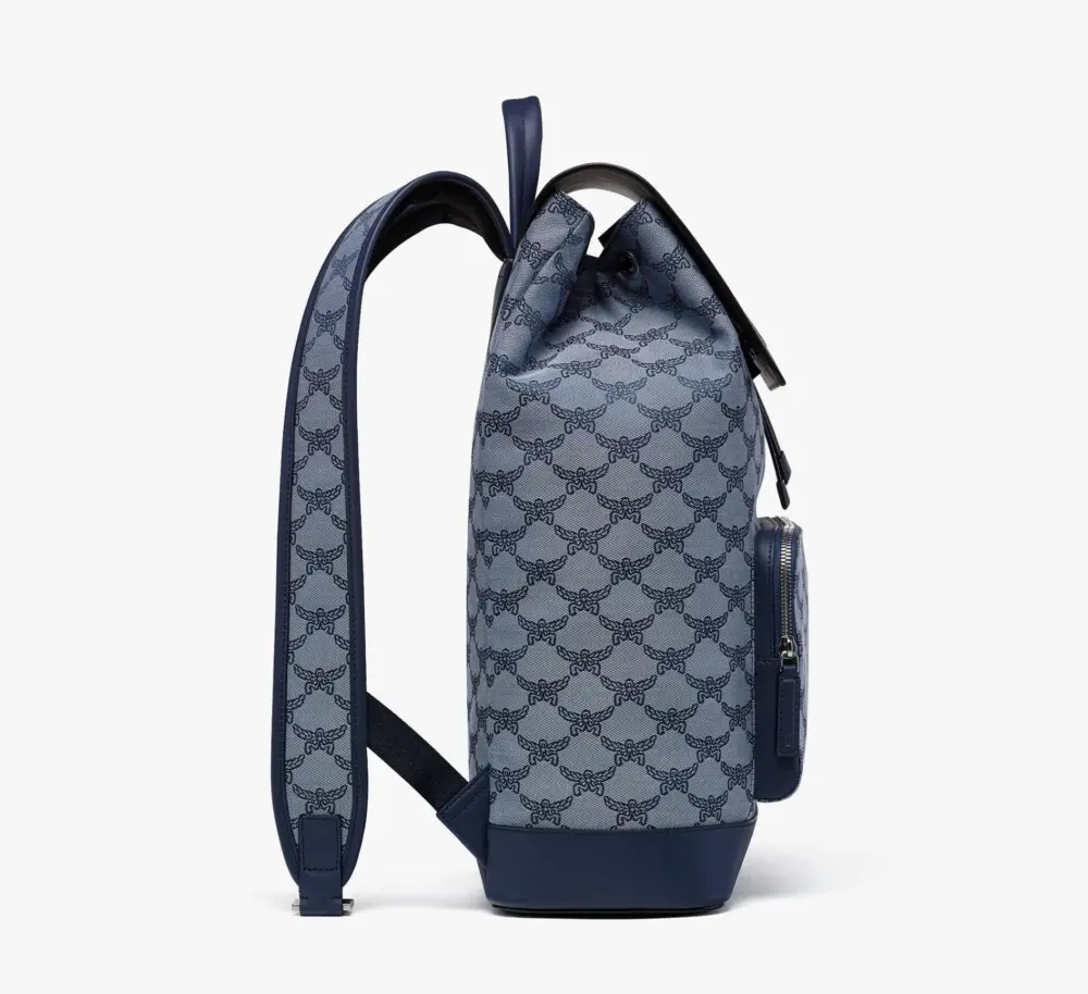 Balo MCM Himmel Drawstring Backpack ‘Blue’ MMKESAC05LI001 - Ảnh 3