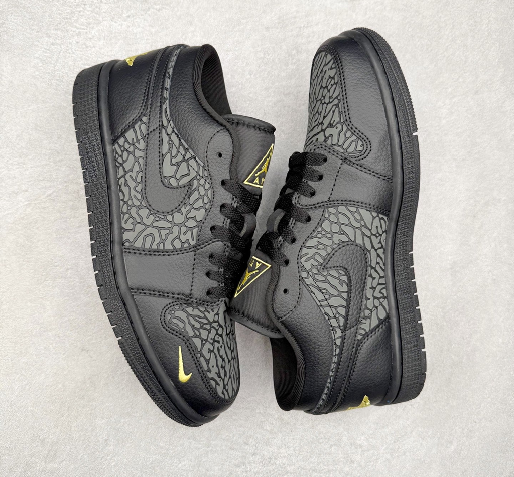 Giày Nike Air Jordan 1 Low ‘Black Elephant Print’ IM6568-010 - Ảnh 3