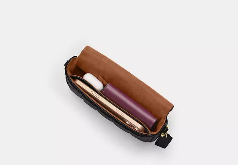 Túi Coach Hailey Flap Bag With Quilting ‘Black’ CCE12-IMBLK - Ảnh 3