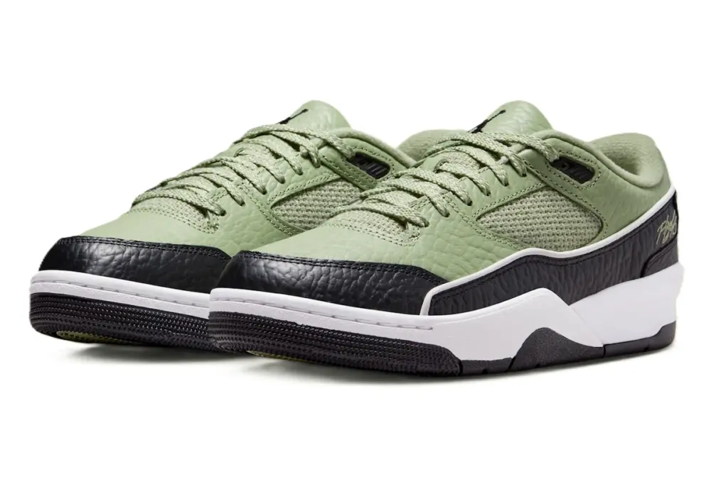 Alternative view of Giày Nike Air Jordan Flight Court ‘Oil Green Black’ IH4092-386