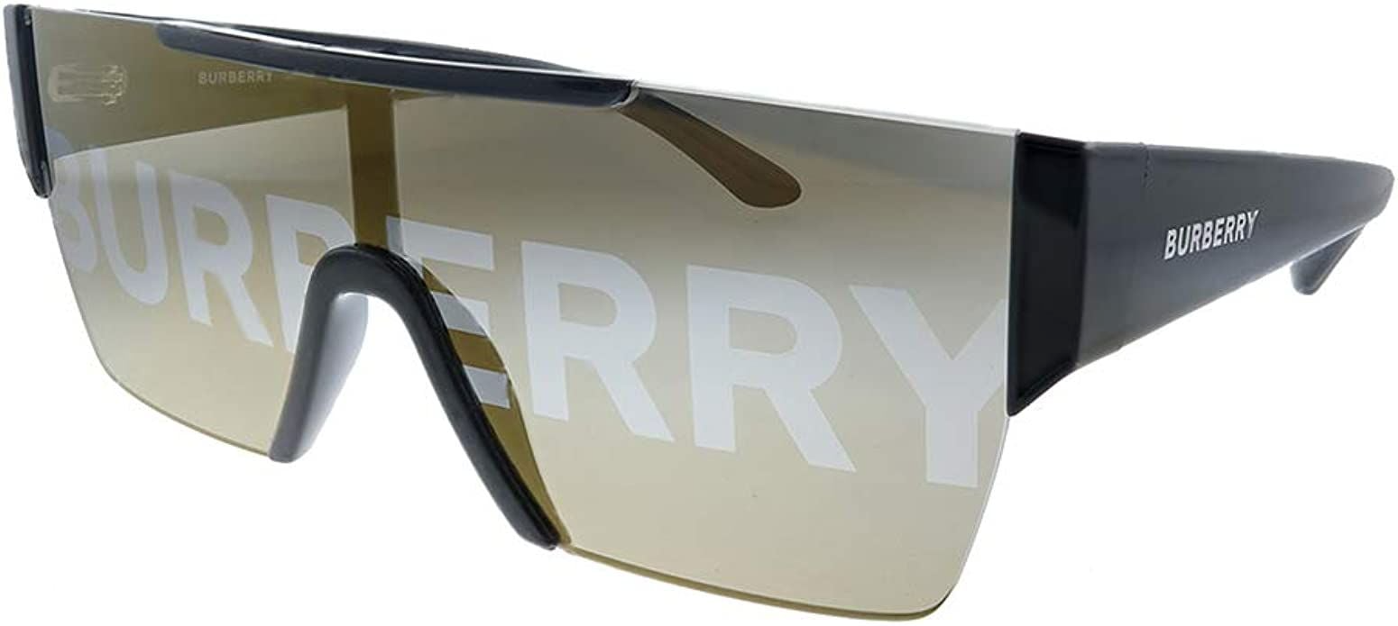 Kính Burberry Plastic Rectangle Sunglasses Gold Mirror Lens 'Black' BE-4291-3001G - Ảnh 4