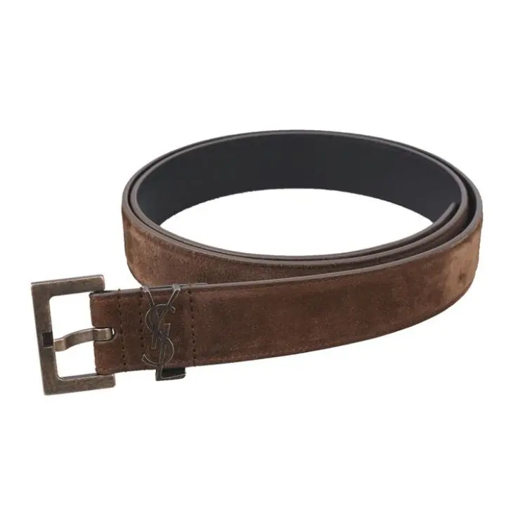 Thắt Lưng Saint Laurent Monogue Belt 'Brown' 634440-0IS0B-2355 - Ảnh 2
