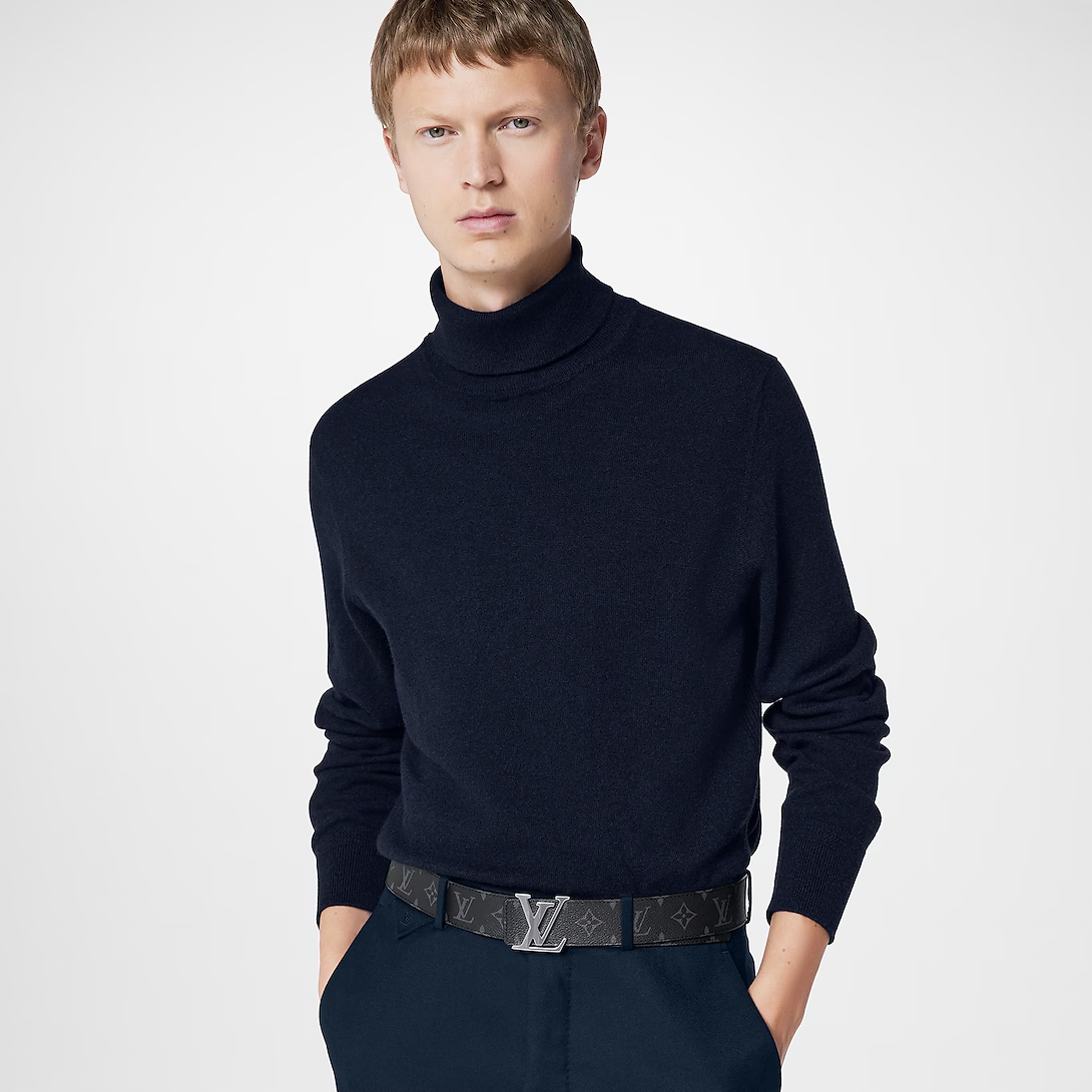 Thắt Lưng Louis Vuitton Initiales Double-Sided ‘Black’ M9043S - Ảnh 4