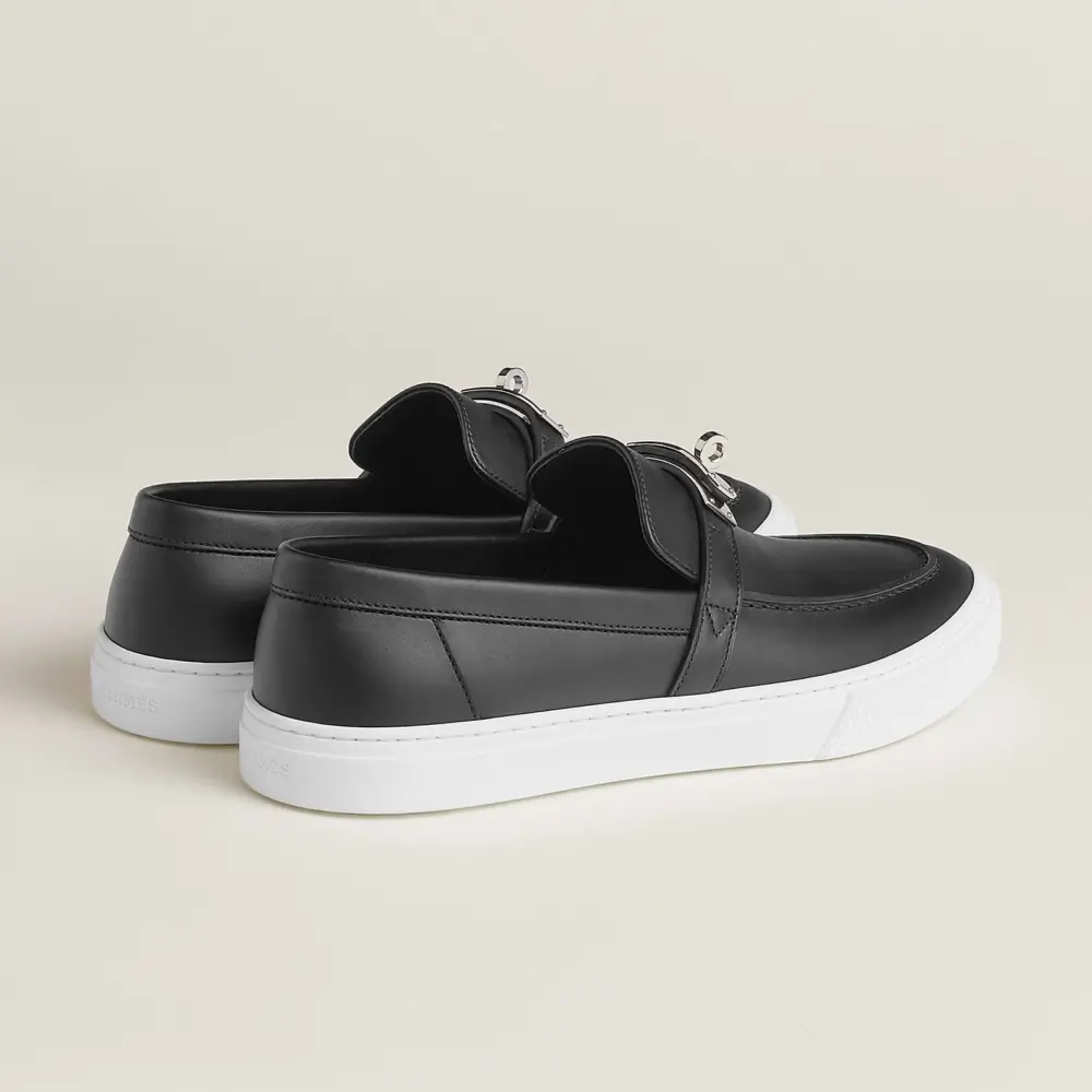Giày Hermes Game Slip-on Sneaker ‘Black’ H231727ZH02395 - Ảnh 3