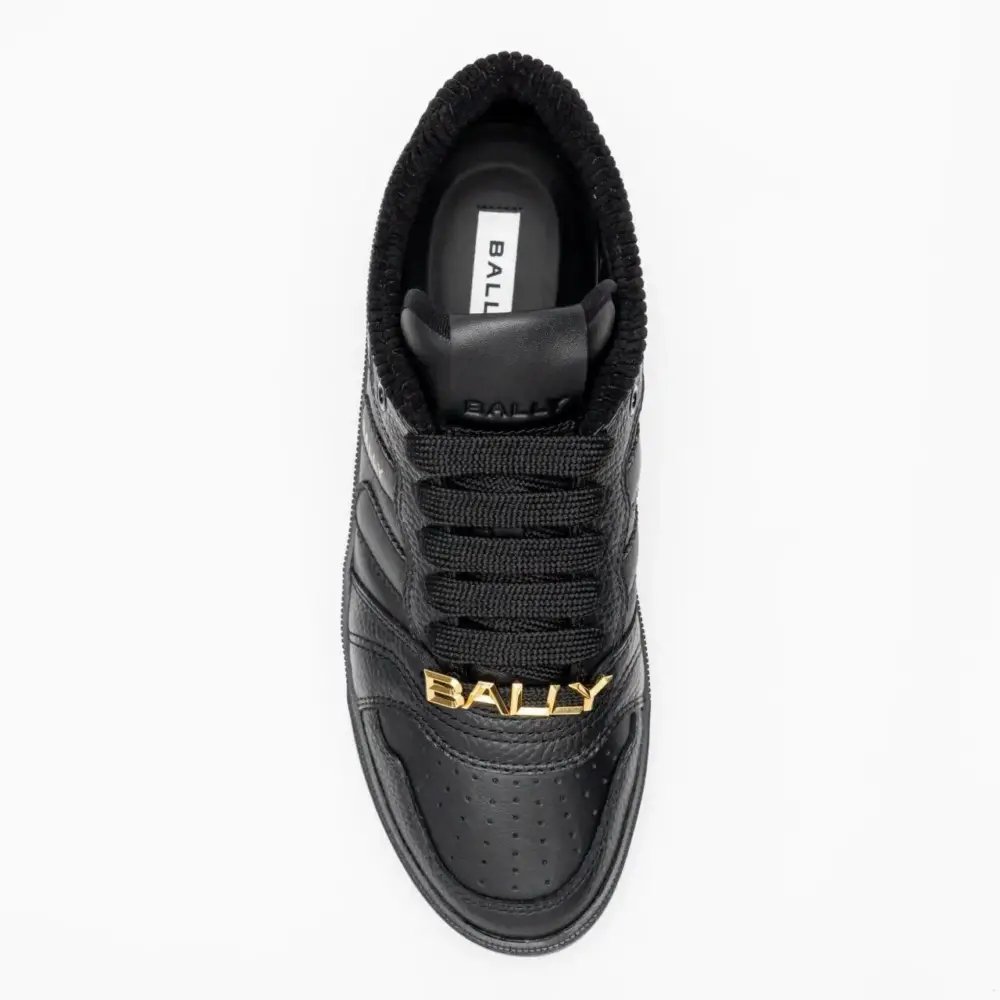 Giày Bally Royalty Grained Leather Sneakers 'Black' 6306439 - Ảnh 4