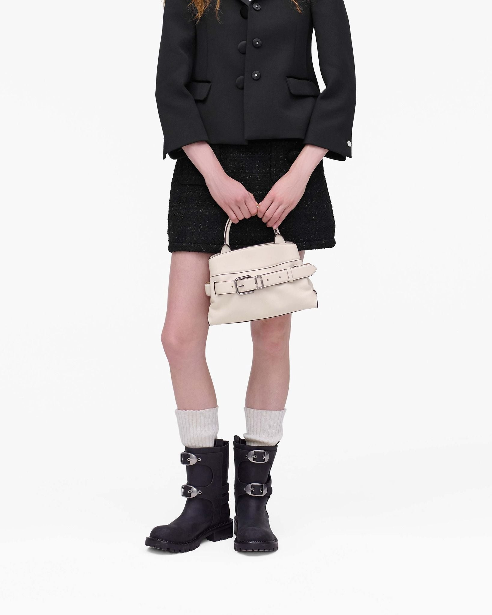 Túi Marc Jacobs Dakota Small Satchel 'White' 2R5HSC012H01-123 - Ảnh 4