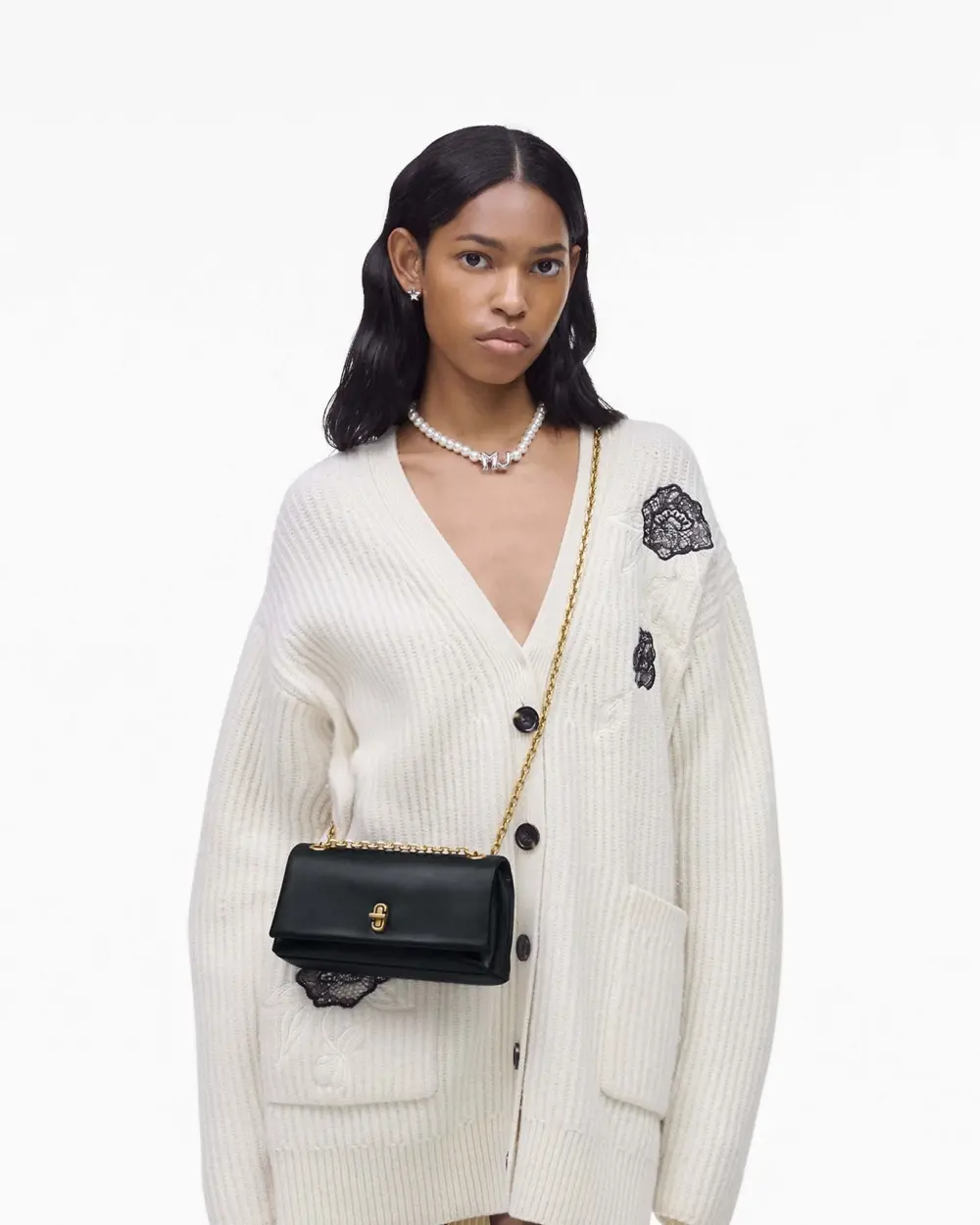 Túi Marc Jacobs Dual Chain Mini Bag 'Black' 2R4SMN003S02-001 - Ảnh 3