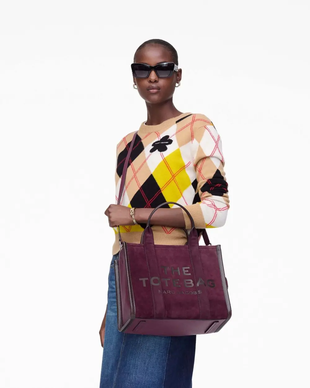 Túi Marc Jacobs Medium Tote Bag 'Dark Plum' 2F5HTT029H01-510 - Ảnh 3