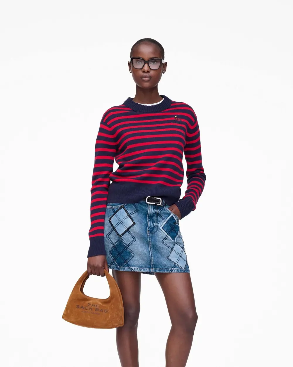 Túi Marc Jacobs Suede Mini Sack Bag 'Brown' 2F5HSH099H01-860 - Ảnh 4