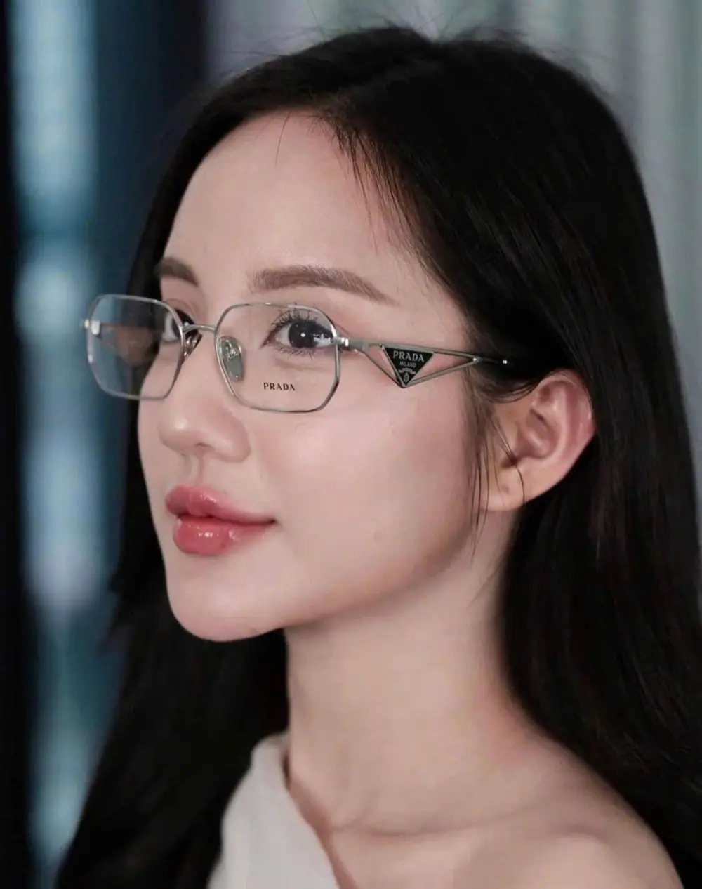 Alternative view of Kính Prada Eyeglasses 'Silver' PR-A53V-BC1O1
