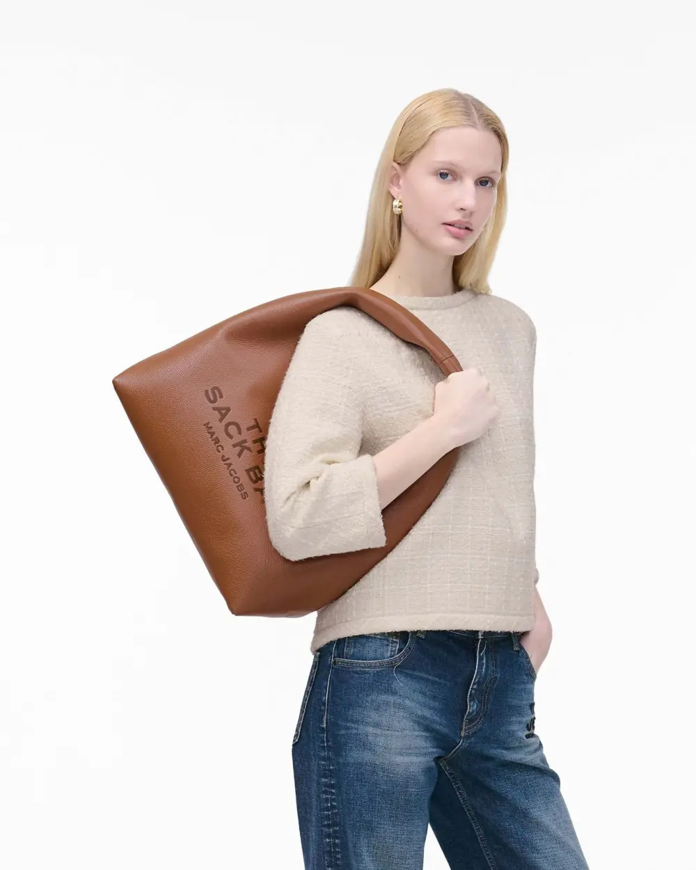Túi Marc Jacobs The Sack Bag 'Argan Oil' 2R3HSH058H02-212 - Ảnh 3