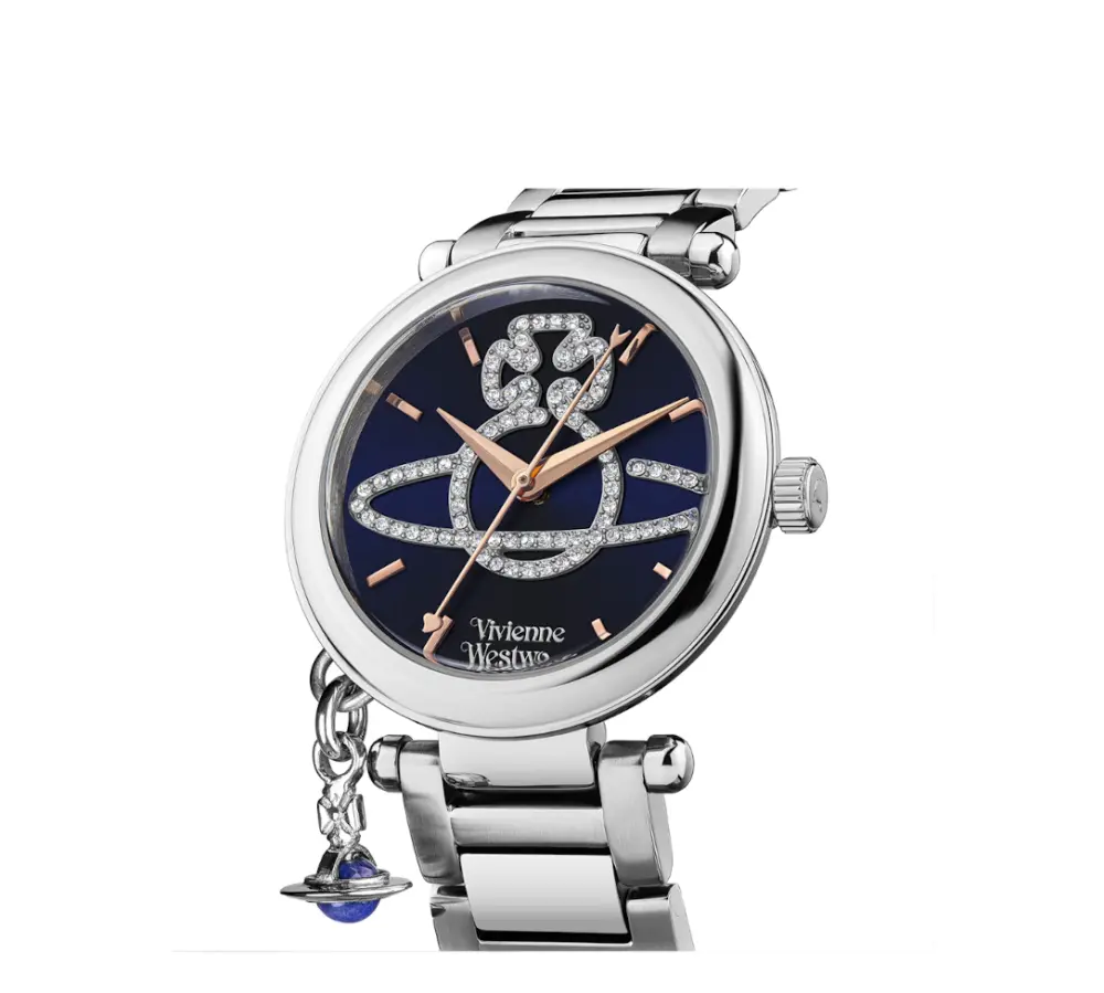 Đồng Hồ Nữ Vivienne Westwood Kensiston 'Navy' VV006DBLSL - Ảnh 5