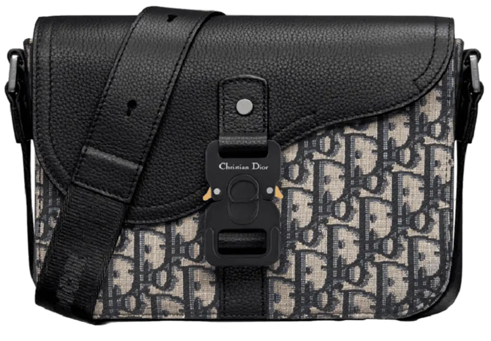 Túi Dior Mini Saddle Bag Strap ‘Beige Dior Grained’ 1ADPO049YKS-H27E