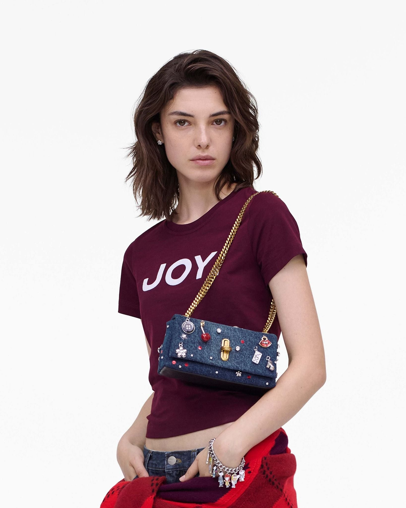 Túi Marc Jacobs Dual Chain Mini Bag 'Denim' 2R5SMN017S02-454 - Ảnh 4