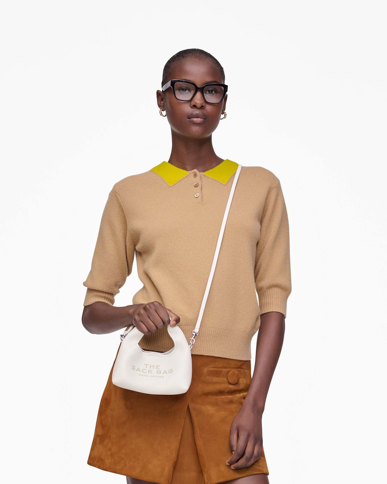 Túi Marc Jacobs Micro Crossbody Sack Bag 'White' 2F5SMN019S01-100 - Ảnh 4