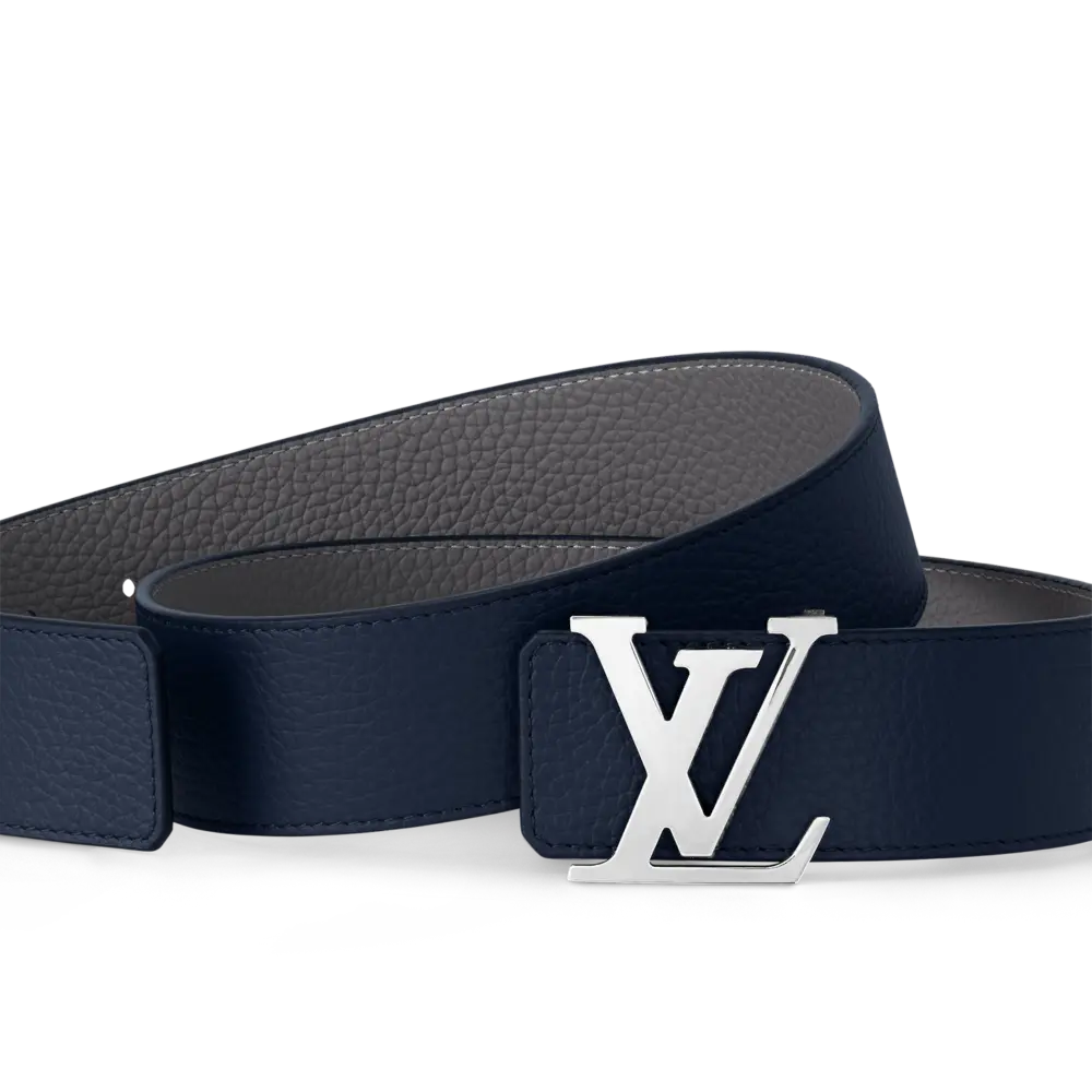 Thắt Lưng Louis Vuitton LV Initials Taurillon 40MM Belt 'Navy' M0532U - Ảnh 5