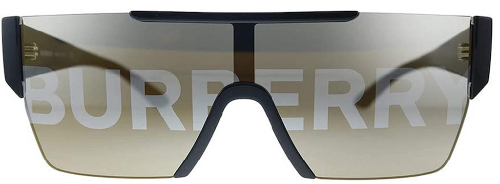 Kính Burberry Plastic Rectangle Sunglasses Gold Mirror Lens 'Black' BE-4291-3001G