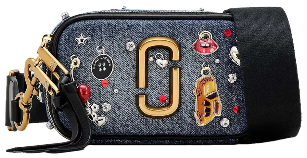 Túi Marc Jacobs Trinket Charm Denim Snapshot 'Denim' 2R5HCR012H02-454