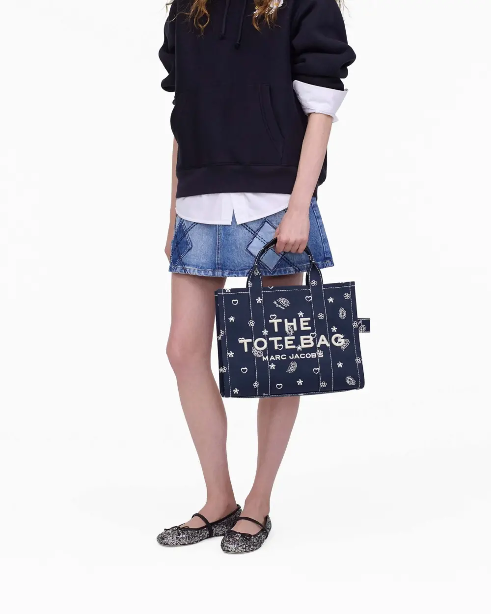Túi Marc Jacobs Bandana Medium Tote Bag 'Navy' 2R5HTT003H02-411 - Ảnh 4