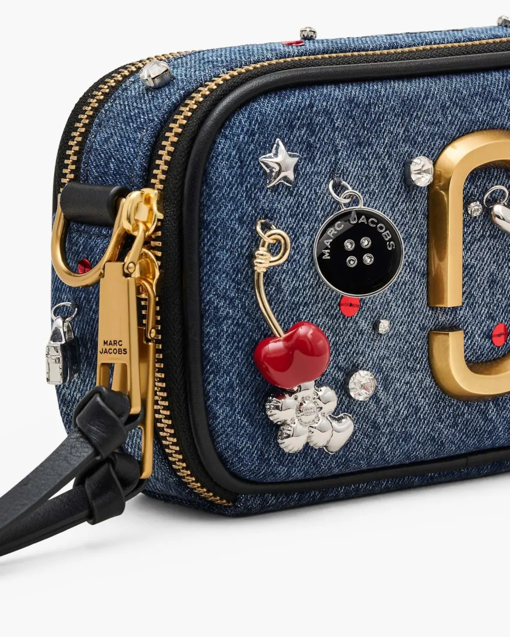 Túi Marc Jacobs Trinket Charm Denim Snapshot 'Denim' 2R5HCR012H02-454 - Ảnh 2