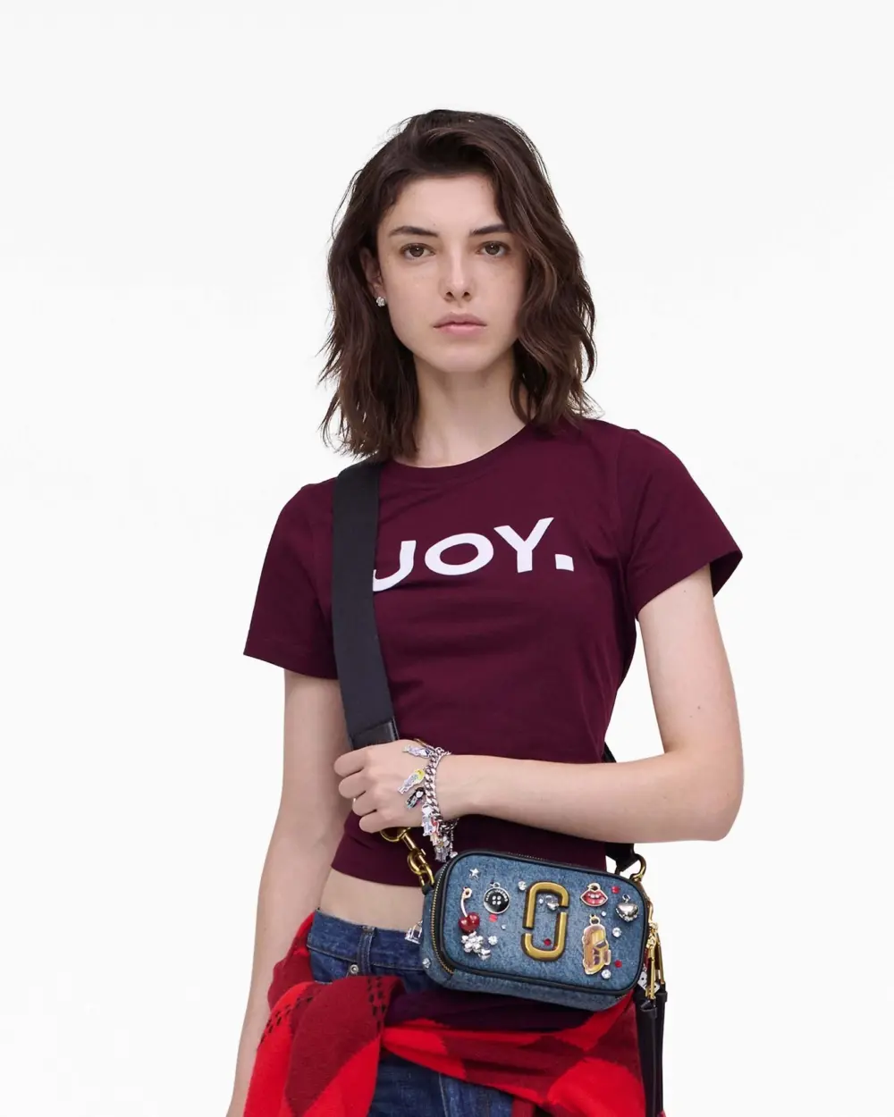 Túi Marc Jacobs Trinket Charm Denim Snapshot 'Denim' 2R5HCR012H02-454 - Ảnh 4