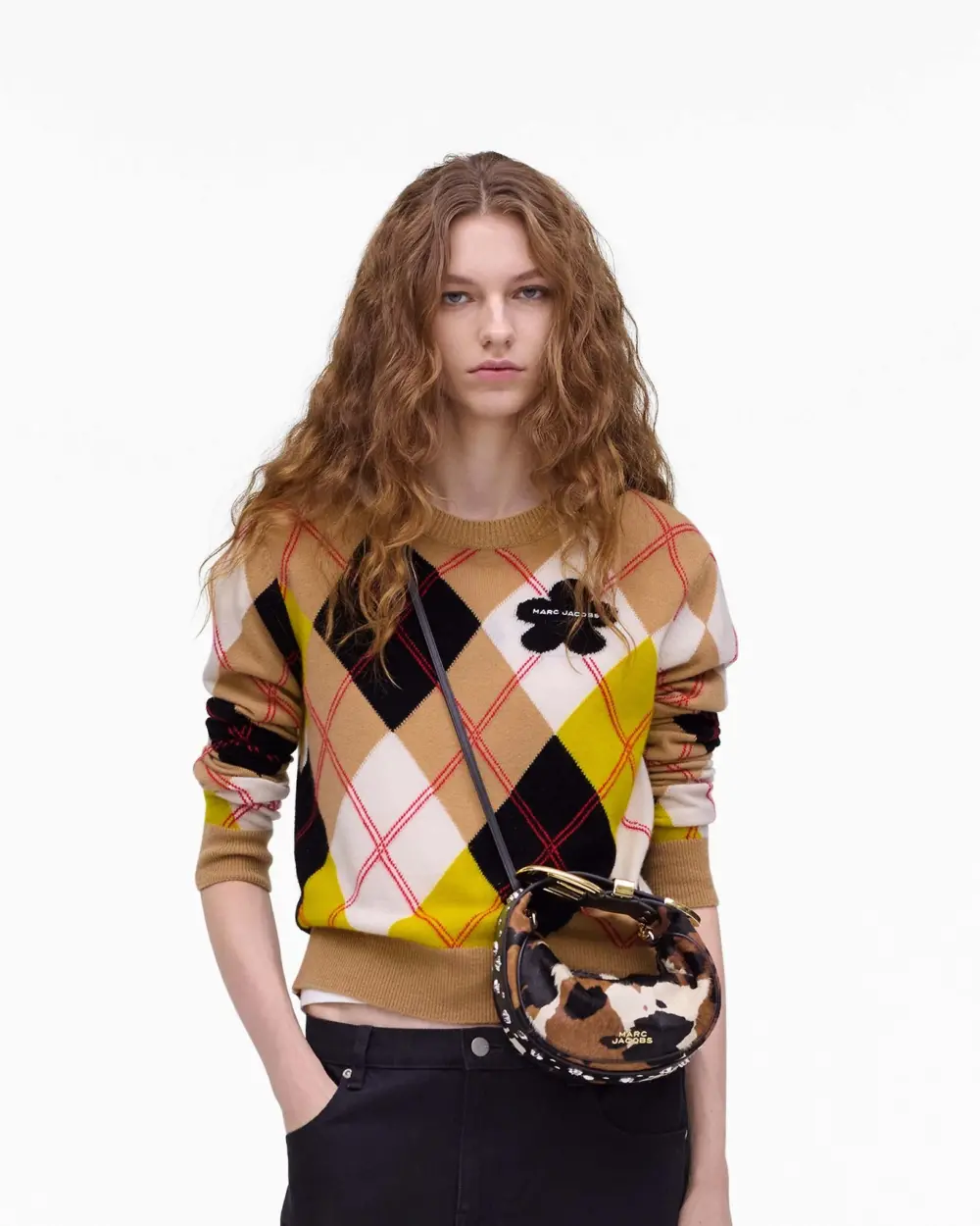 Túi Marc Jacobs Cow Haircalf Party Bag 'Brown' 2R5HSC007H01-205 - Ảnh 4
