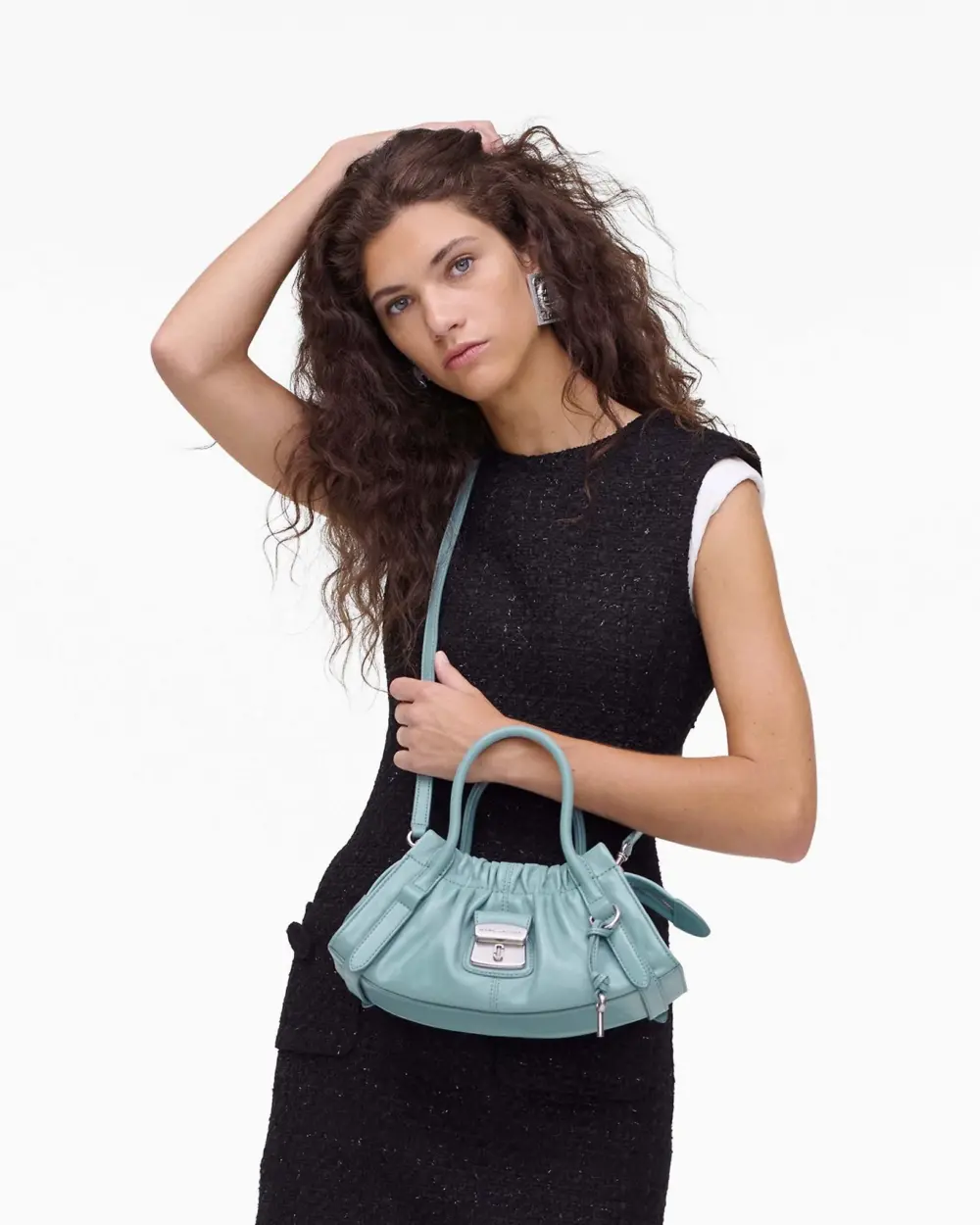 Túi Marc Jacobs Cristina Small Satchel 'Blue' 2F5HCR014H01-457 - Ảnh 4
