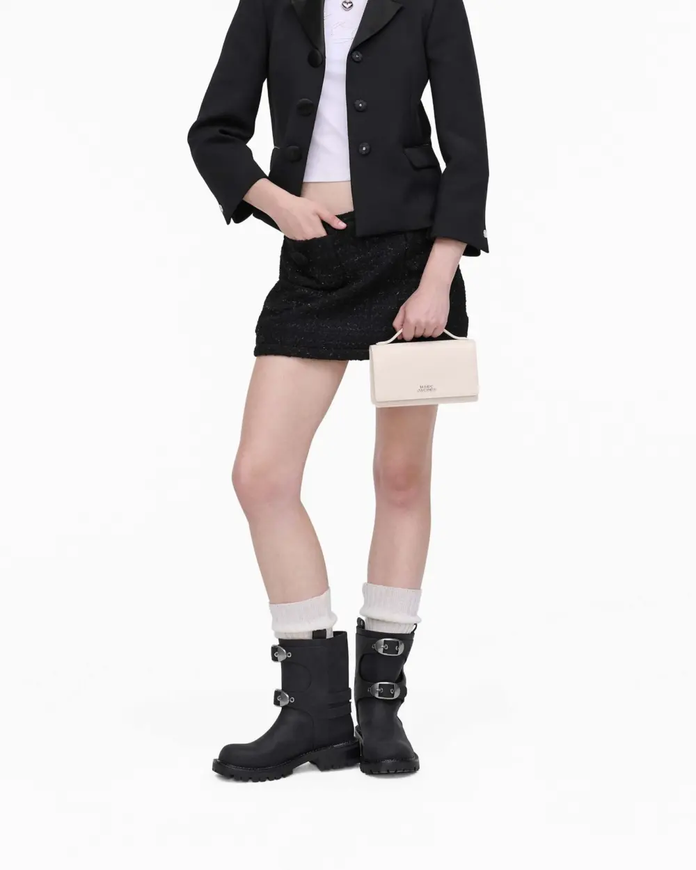 Túi Marc Jacobs Glam Mirror Mini Bag 'White' 2R5SMN030S01-118 - Ảnh 4