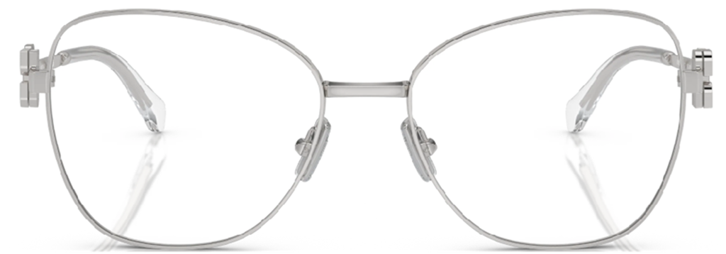 Kính Miu Miu Butterfly Silver Geometric Eyeglasses ‘Silver’ VMU-50XV-6926